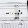 24 in Checked Luggage with Front Pocket, USB Charging Port, Built in Lock Carry on Suitcase, Cup Holder and Phone Holder, Medium Hardside Suitcase