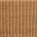 Reiko Handcrafted Natural Rattan Bench with Scalloped Design Boho Farmhouse Seating for Entryway, Bedroom, or Living Room