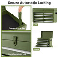 2 in 1 Rolling Tool Chest, 5-Drawer Tool Storage Cabinet with Wheels, Adjustable Shelf, Tool Box Organizer for Garage Warehouse Workshop