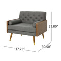 Frankie Mid Century Modern Club Chair by Christopher Knight Home
