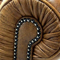 Hancock Tufted Top Grain Italian Leather Chesterfield Sofa Dimensions: 31" H x 86" W x 40" D