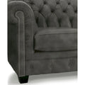 Hancock Tufted Top Grain Italian Leather Chesterfield Sofa Dimensions: 31" H x 86" W x 40" D