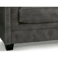 Hancock Tufted Top Grain Italian Leather Chesterfield Sofa Dimensions: 31" H x 86" W x 40" D