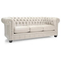 Hancock Tufted Top Grain Italian Leather Chesterfield Sofa Dimensions: 31" H x 86" W x 40" D