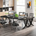 78.74 Inch Extra Long Double Computer Desk with Stylish Metal Legs for Home Office