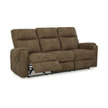 Signature Design by Ashley Edenwold Brown Reclining Sofa Dimensions: 86" W x 40" D x 40" H