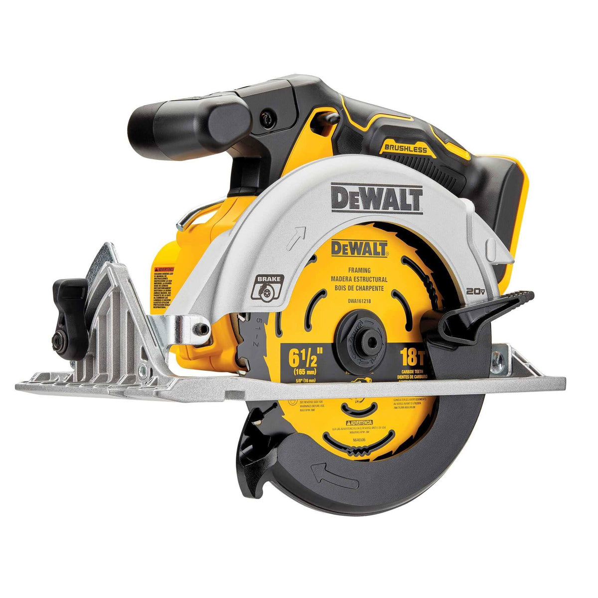 DeWalt DCS565B 20V MAX* 6 1/2 in. Brushless Cordless Circular Saw (Tool Only)